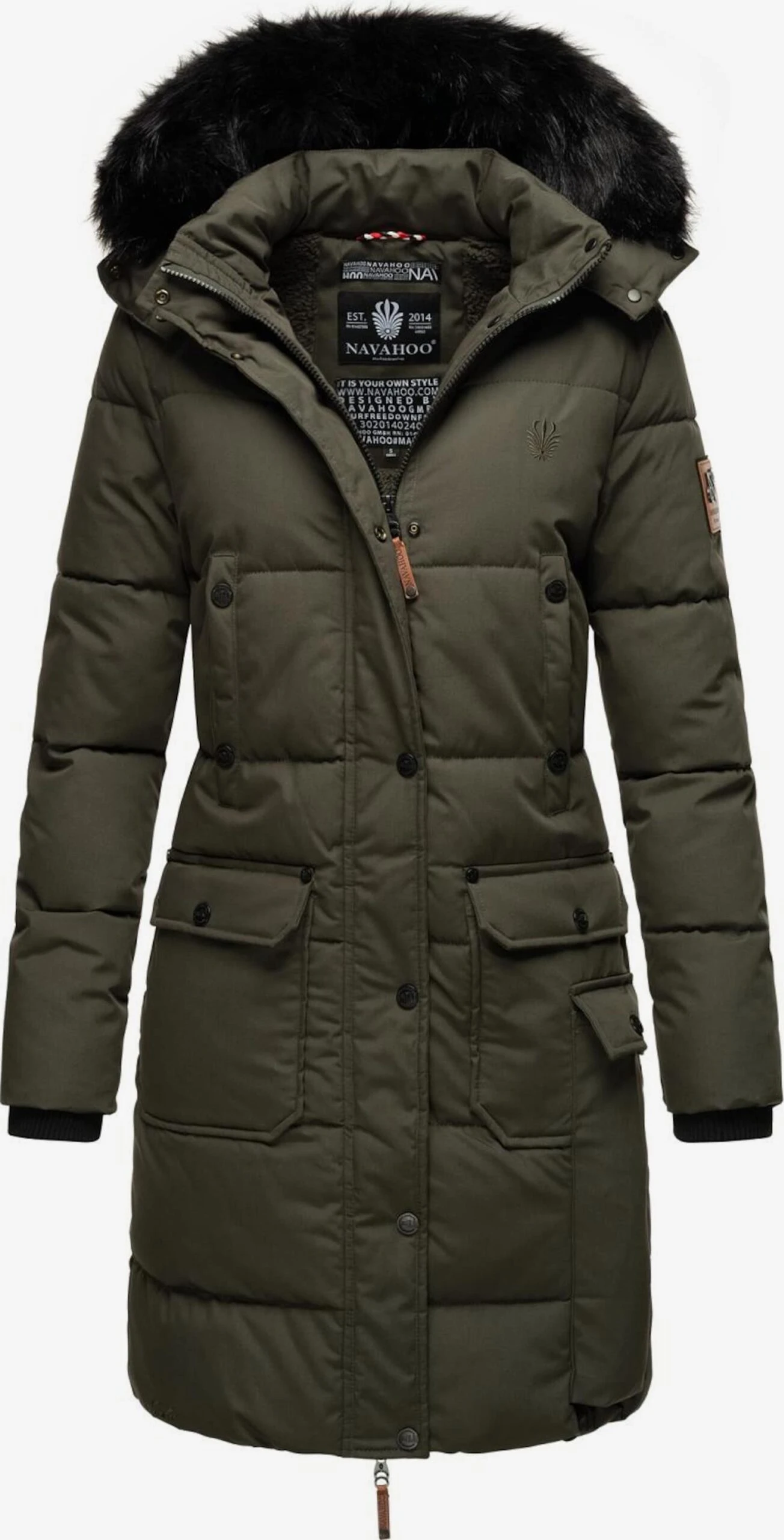 Navahoo Wintermantels Wintermantel Cosimaa Dames Antraciet 3 Navahoo Wintermantels Wintermantel Cosimaa Dames Antraciet