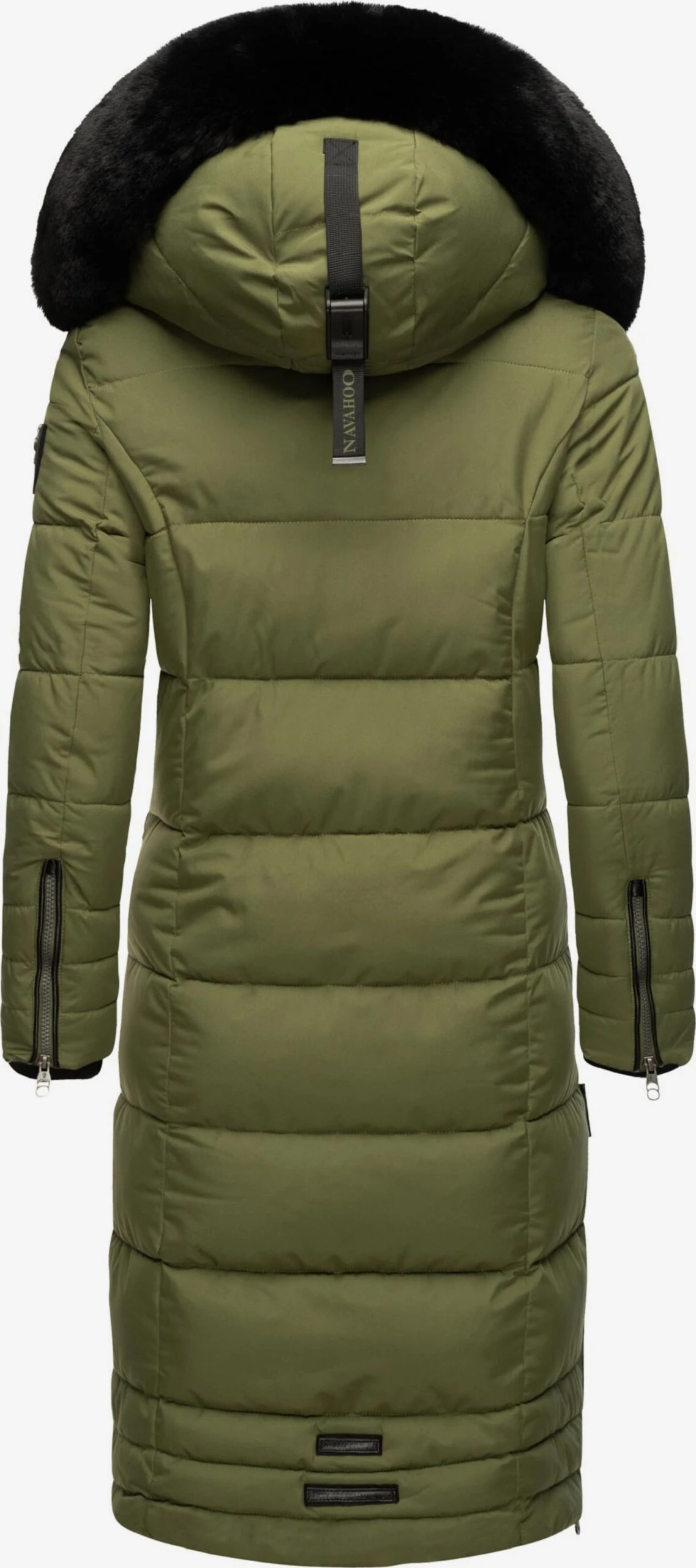 Navahoo Wintermantels Wintermantel Fahmiyaa Dames Kaki 5 Navahoo Wintermantels Wintermantel Fahmiyaa Dames Kaki - Afbeelding 3