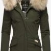 Navahoo Parkas Winterparka Cristal Dames Olijfgroen -Navahoo fdb2793d0911be4d7745f90464d21735
