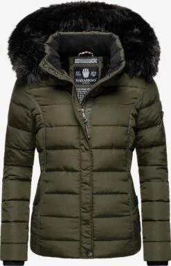 Navahoo Winterjassen Winterjas Miamor Dames Olijfgroen